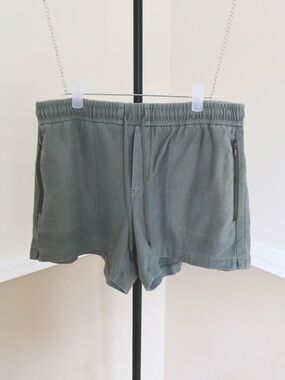 Charcoal Grey Drawstring Casual Shorts Athleta